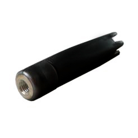 Threaded Straight Tip With Teeth, Black