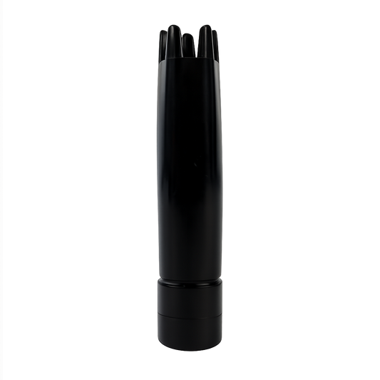 Threaded Straight Tip With Teeth, Black