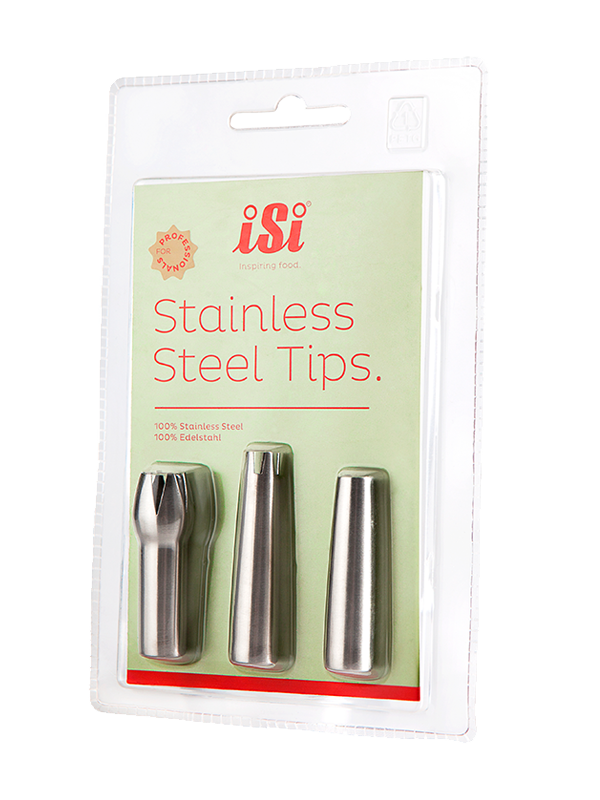 Stainless Steel Decorator Tips, Set of 3 - Thumbnail 3