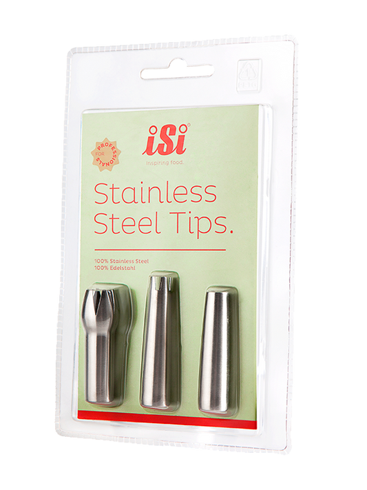 Stainless Steel Decorator Tips, Set of 3