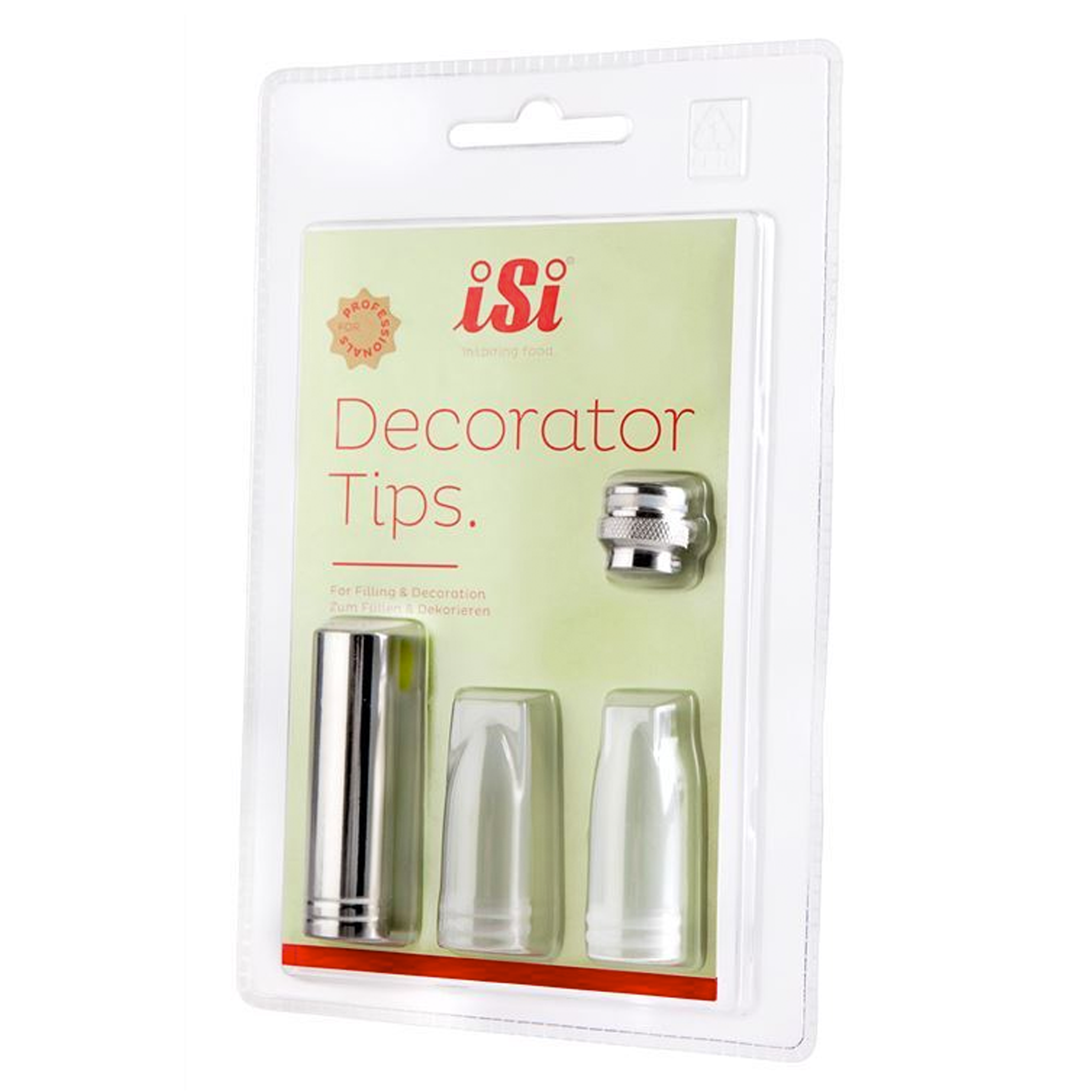 Decorator Tips, Set of 3 + Adapter